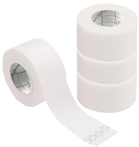 Durable Silk Tape - Cloth Medical Tape -1x10yd 3 Rolls Surgical Tape Woven for Strongly Holding Large Dressings