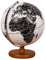 DUddTTW Globus Beleuchteter Globus mit Massivholzständer, Globen, schwarz, Antik-Weltkugel, Hd, leicht lesbare geografische Globen, Desktop-Dekoration Übersichtlicher