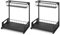 Amazon Basics - paquete de 2 Organizador extraíble en forma de L para debajo del fregadero, Negro