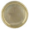 Marrakech - Vassoio decorativo orientale Ramadan, rotondo, in ottone, 28 cm, colore: Oro
