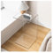 Transparenter Acryl-Couchtisch, C-förmiger Acryl-Couchtisch, Transparente Couchtische, Schmaler Beistelltisch, Moderne Mehrzweckmöbel, for Wohnzimmer, Schlafzimmer, Badezimmer, Büro(Clear,55CM)
