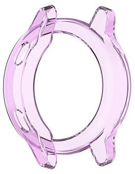 ANZOAT TPU-Schutzhülle für Garmin Vivoactive 4 / 4S, Displayschutzfolie, für Vivoactive4 Vivoactive4S Smartwatch, Violett