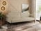 MKS MEBLE 3 Sitzer Sofa mit Schlaffunktion Schlafsofa mit Metallgestell Couch mit Schlaffunktion Bettsofa mit Großer Liegefläche von 200 L × 140 B - Beige Boucle - Salento
