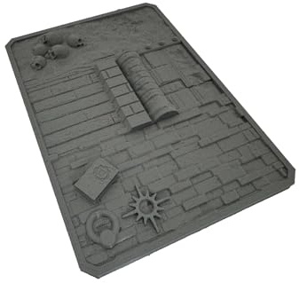 Tavolozza di texture a pennello asciutto per spazzolatura a secco, tema fantasy da tavolo, giochi in miniatura, stampa 3D
