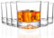 LUXULISH Lot de 6 verres à whisky avec base de montagne surélevée unique, verre à bourbon en cristal de qualité supérieure pour homme et papa, verres Lowball solides à l'ancienne, 355 ml