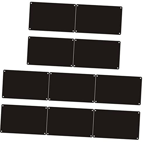 Gatuida 10pcs DIY Aluminum Name Sign Plates Blank Sign Plate Number Plaques Door Multi-Function Door