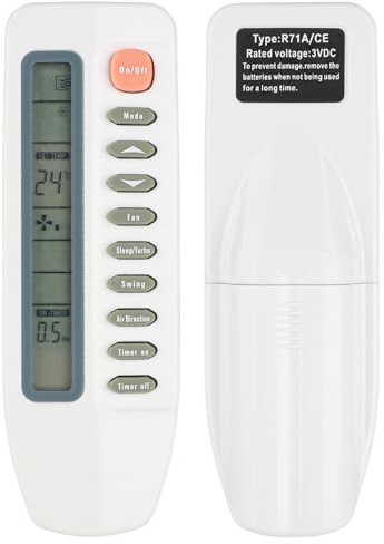 R71A/CE R71ACE Mando a Distancia Compatible con Midea Aire Acondicionado Sustitución Controlador