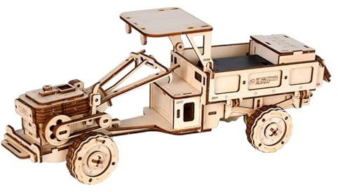 SHZWD Ferngesteuerter Traktor 3D Holzpuzzle,Mechanische Konstruktion Bastelmodell Bausatz,Selbstorganisation Brainteaser Spielzeug,Einzigartiges Geschenk