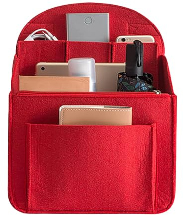 Qiaonan Filz Rucksack Organizer, Rucksack-Umhängetasche Mit Mehreren Taschen, Aufbewahrungsbeutel Einsetzen Für Damen Und Männer, Reiserucksack Organizer Für Reisen, Wandern