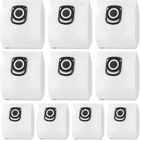 10er-Pack Staubsaugerbeutel, Kompatibel Mit Rowenta, ZR200520 ZR200720 ZR200920, Swirl R39, Silence Force, Compact X-Trem Power(10PCS-Black)