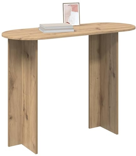 vidaXL Konsolentisch Artisan-Eiche 100 x 39,5 x 75 cm Holzwerkstoff, Moderner Konsolentisch, schmal für den Eingangsbereich, minimalistisches Flurmöbel, Zeitloser Stauraum