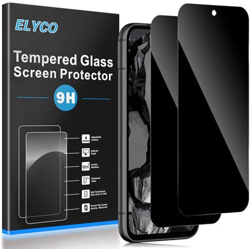 ELYCO Cristal Templado Antiespia para Google Pixel 8A, 2 Piezas
