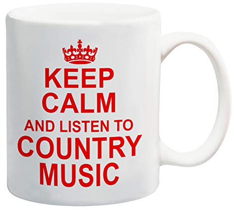 Oxycute GD Keep Calm and Listen to Country Music Red Mug