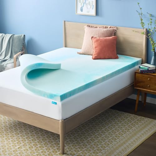 Linenspa Matratzenauflage Gel Swirl Memory Foam Topper, Schaumstoff, Nur Aufsatz, California King