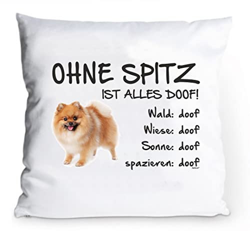 AdriLeo Kissenbezug 40x40cm Ohne Spitz ist Alles doof!