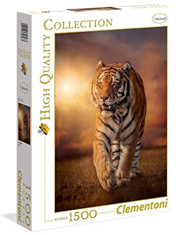 Clementoni 31806 Tiger – Puzzle 1500 Teile, Geschicklichkeitsspiel für die ganze Familie, Erwachsenenpuzzle ab 14 Jahren