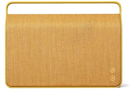 Vifa Copenhagen 2.0 – WiFi & Bluetooth Lautsprecher | tragbare, kabellose Musikbox | Preisgekröntes Skandinavisches Design | Individuelles Ein-Klick Klangerlebnis - Sandgelb