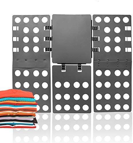 ValueHall Magic Clothes Folding Board Adult T-Shirt Laundry Organizer Clothes Flip Folder - Crease in a few Easy Steps V7031-1 (Grey)