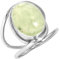 Jeweloporium 925 Silber Ringe für Frauen Grün Real Prehnit Edelstein Handgefertigt Silber Ringe Größe 56(17.8) Muttertag Geschenk Mode Schmuck