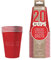 Original Cup 20 bicchieri americani in cartone riciclabile, rosso, 25 cl, taglia unica