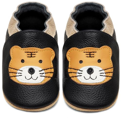 IceUnicorn Krabbelschuhe Baby Lauflernschuhe Jungen Mädchen Weicher Leder Babyhausschuhe Kleinkind Rutschfeste Lederschuhe Baby