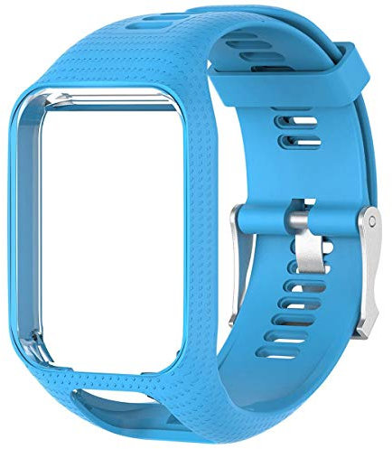 Shieranlee Uhrenarmband kompatibel for Tomtom Watch, Uhrenarmband Silikon Uhrenbänder für Tomtom Runner 2/ Runner 3/ Spark/Golfer 2 Sports GPS Running Smartwatch