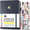 Clever Fox Planner 2. Auflage - Farbenfroher Planer für Wöchentliche und Monatliche Ziele, Zeitmanagement und Produktivität, Dankbarkeits-Tagebuch, Undatiert, A5, Reicht für 1 Jahr - Silber Schwarz