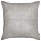 BRAWARM Hochwertiger Kissenbezug für Sofa, Couch, Heimdekoration, einfarbig, luxuriöses Kunstleder, handgenäht, 40cm x 40cm Grau
