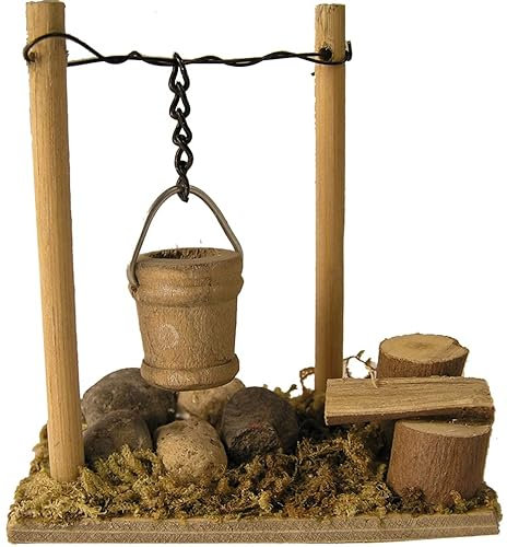 dekoprojekt Krippenzubehör Lagerfeuer mit Kübel 7 cm