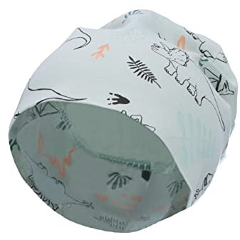 Sterntaler Baby Jungen Beanie Baby Slouch-Beanie Dinosaurier - Beanie Baby, Kinderbeanie - aus Jersey Baumwolle mit Print - grün, 51