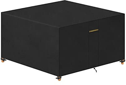 VANSHEIM Gartenmöbel Abdeckung Wasserdicht Schutzhülle Gartenmöbel Winterfest Loungemöbel Abdeckungen Gartentisch Abdeckhaube Plane Für Terrassenmöbel Abdeckplane Whirlpool Abdeckung 160x160x71cm 420D