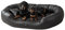 exclusive BED Orthopädisches Hundebett Nancy Premium Grosse Mittelgroße Kleine Hunde - Hundekissen Hundematte aus Öko-Leder - rutschfest Langlebig Abriebfest Reißfest (XL, Schwarz)