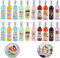 LUTER 20pcs Miniature Bottles, Cute Dollhouse Wine Bottles Make Mini Food Mini House Drink Accessories for 1:12 Scale Dollhouse Decors (10 Colors) (TMA29151)