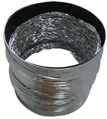 OSALADI 1 STK Trockner-entlüftungsschlauch Extra Langer Trockner-entlüftungswandplatte Trockner Flexschlauch Kanalschlauch Flexibler Lüftungskanal Kanalisolierung 6 Zoll Aluminium Auspuff