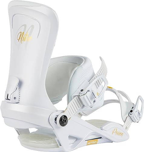 Nitro Damen Poison '24 All Mountin Freeride Bindung Snowboardbindung, Champagne, S/M