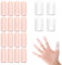 Giantree 20 Stück Fingerschutz Silikon, Fingerhülsen Silikon Atmungsaktive Fingerkappen Gel Fingerlinge für Handekzeme Fingerknacken Blasen Hühnerauge (16 kleine Hautfarbe + 4 mittleres Weiß)