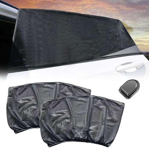 Parasol de Coche para Ventana Lateral Trasera,Parasol Coche Infantil con protección UV,Parasol Coche Bebe,Parasol Coche Infantil Lateral,Mosquitera para Coche,Sombrilla Universal para Coches