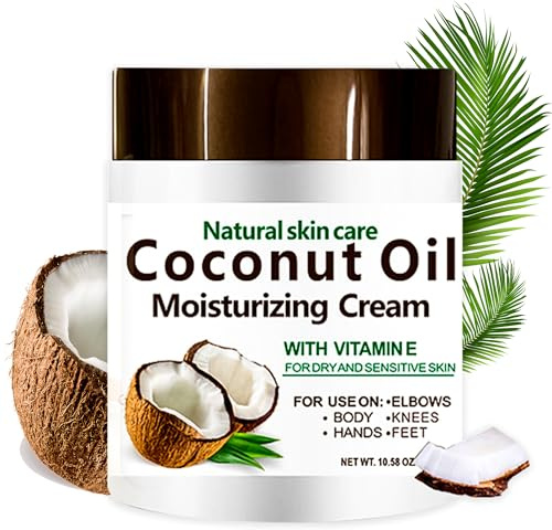 Kokosöl Creme 280 ml Spa Feuchtigkeitscreme Kokosöl für Gesicht, Hände und Haare Intensive Feuchtigkeit für trockene Haut