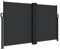 vidaXL Auvent Latéral Rétractable, Brise-Vue de Jardin, Écran de Protection, Écran de Balcon Terrasse Arrière-Cour Extérieur, Noir 140x600 cm