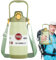 Botella de agua térmica – Botella de agua aislada, termo con pajita | Botella de 1300 ml a prueba de fugas para bicicleta al aire libre | Termo para beber, botella de agua portátil para pícnic, 29,8 x