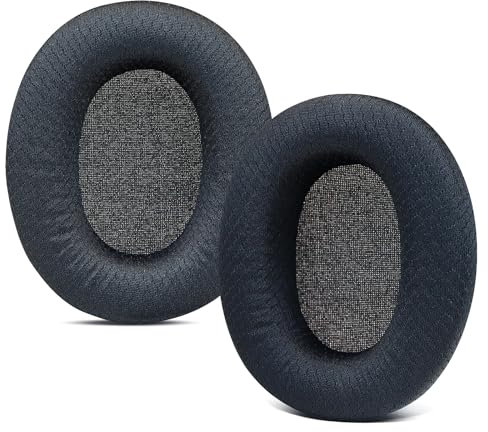 SINOWO Replacement Earpads for Skullcandy Crusher ANC 2 Over-Ear Noise Canceling Wireless Headphones, Ear Pads Cushions with Noise Isolation Memory Foam(Mesh Fabric,Black)
