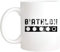 Tasse Biathlon Biathlon Weitschuss Schießen Skifahren Skifahren Kaffeebecher Lustig Bürotasse Mehrfarbig Keramik-Tasse Für Arbeit Mit Henkel Geschenk 330ML