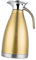 ABOOFAN Stylish Kettle Double Walled Vacuum Pot Insulated Stainless Steel Bottle Yellow 2l