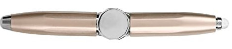 Brrnoo Zappel Pen, Zappel Stifte mit LED Light Fingertip Luminous Gyro Kugelschreiber Pen Spinnen für Finger Schreibstift Freisetzen Stress (GOLD)