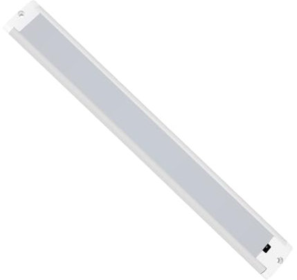 Dream lighting 12 Volt LED Lichtleiste mit Bewegungsmelder, LED Innenbeleuchtung für Wohnmobil Wohnwagen Camper Boot Unterschrankbereich, 10W 600LM Warmweiß 3000K Dimmbar Gestenempfindlich, 42CM Weiß