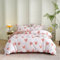 LYJKLST Rose Amour Cœur Housse de Couette 280x240 Parure de Lit 280 x 240 Coeur Imprimé Rose et Blanche Adulte 2 Personnes avec Fermeture Éclair, Motif du Cœur Parure Housse Couette en Microfibre