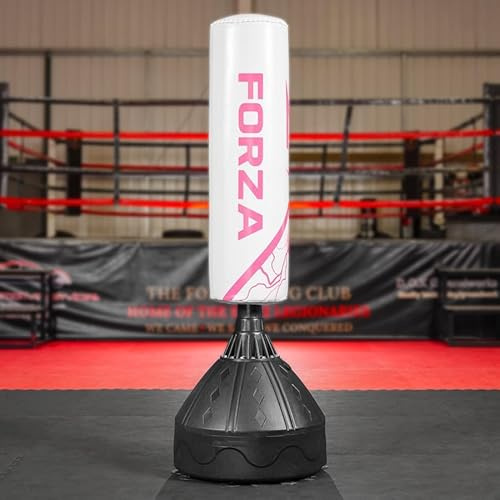 Forza Sac de Frappe Autoportant de 183 cm | Cuir Microfibre Durable et Résistant | Cibles de Frappe Numérotées pour la Boxe, Le Kick-Boxing et Le MMA