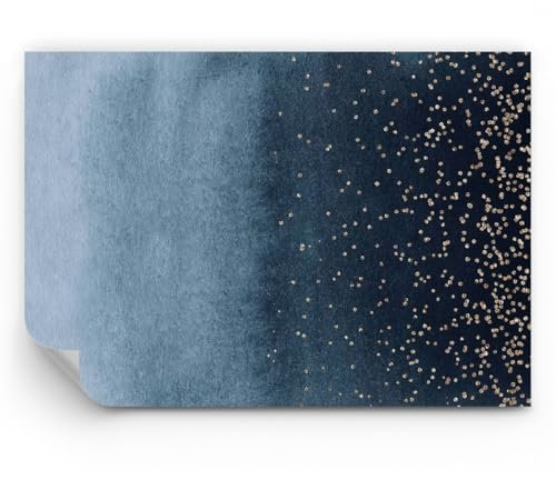 ARTTOR Papier Peint Panoramique Standard - Bleu Or Arrière Plan - 200x140 cm - Revêtement mural décoration Moderne Décoration Wallpaper Design Tableaux Muraux Photo Salon Chambre - WF1AA200x140-5094