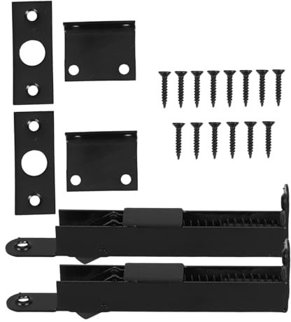 Gogogmee 2 Pezzi Serratura Scomparsa Inossidabile per Porte Legno e Chiusura Automatica per Sicurezza e Protezione Antincendio