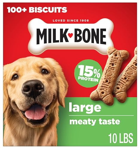 Milk-Bone Original Dog Treats Biscuits for Large Dogs, 10 Pounds (Packaging May Vary)